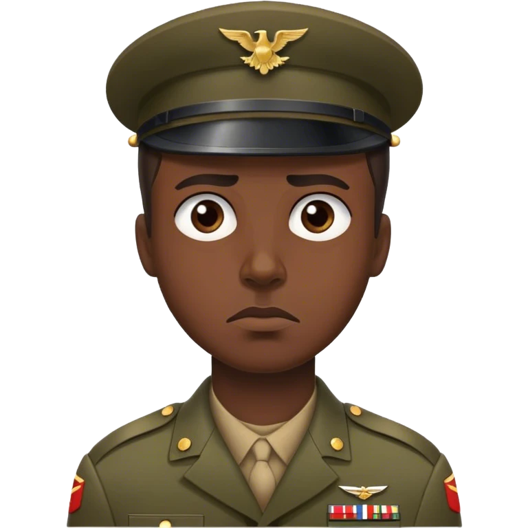 1000 yard stare soldier emoji