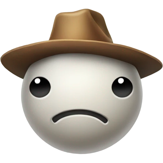 A bowling ball with a cowbow hat emoji