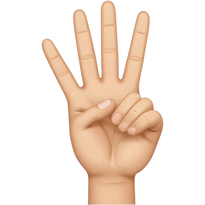 Peace sign with thumb sticking out emoji