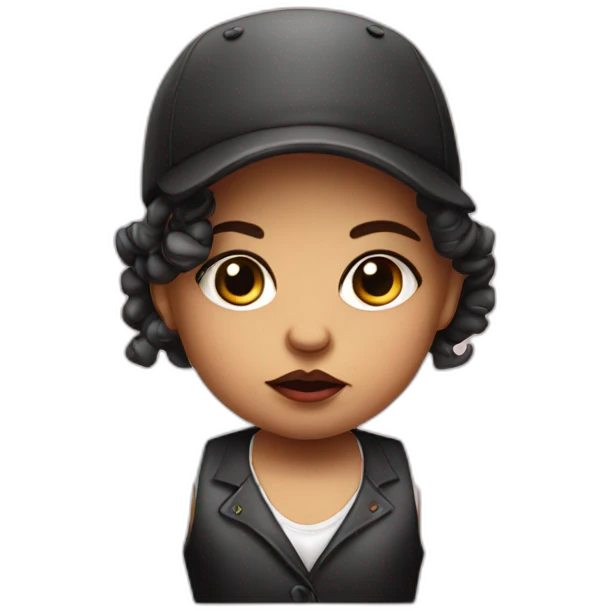 tough Italian mobster baby girl emoji