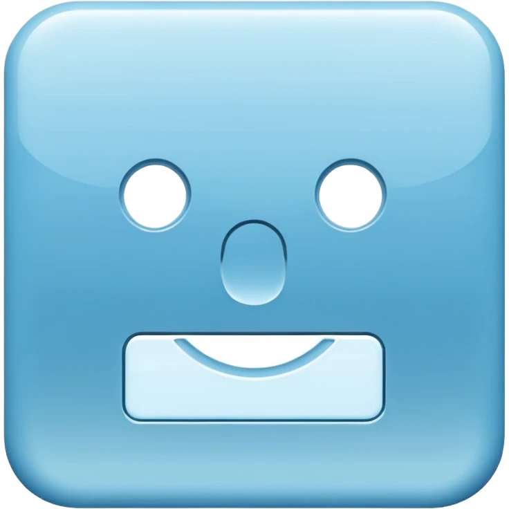 Banck account pale blue, icon emoji