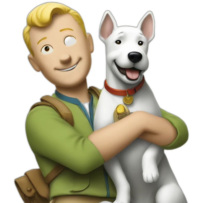 Tintin and Milou emoji