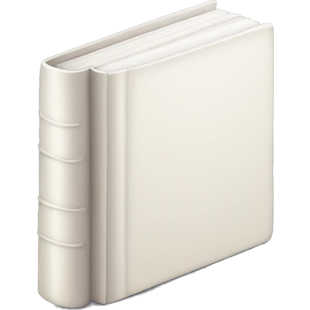closed book, white cover emoji