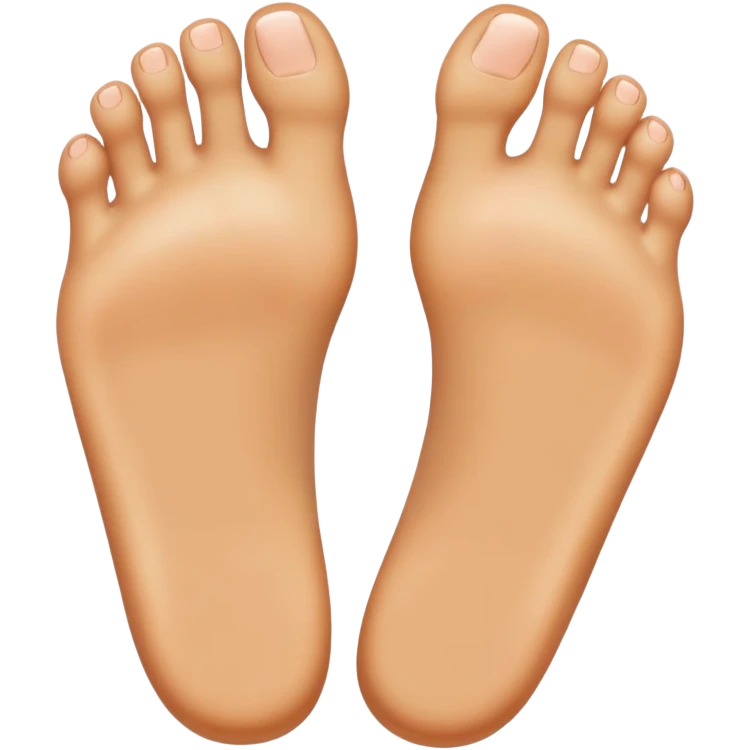 Emoji showing soles of both feet emoji