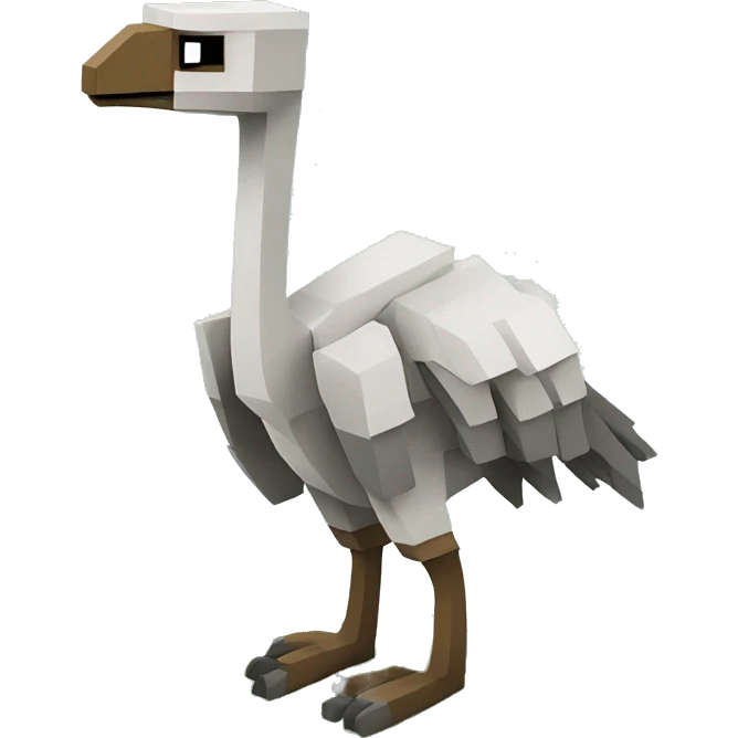 Minecraft style moa  emoji