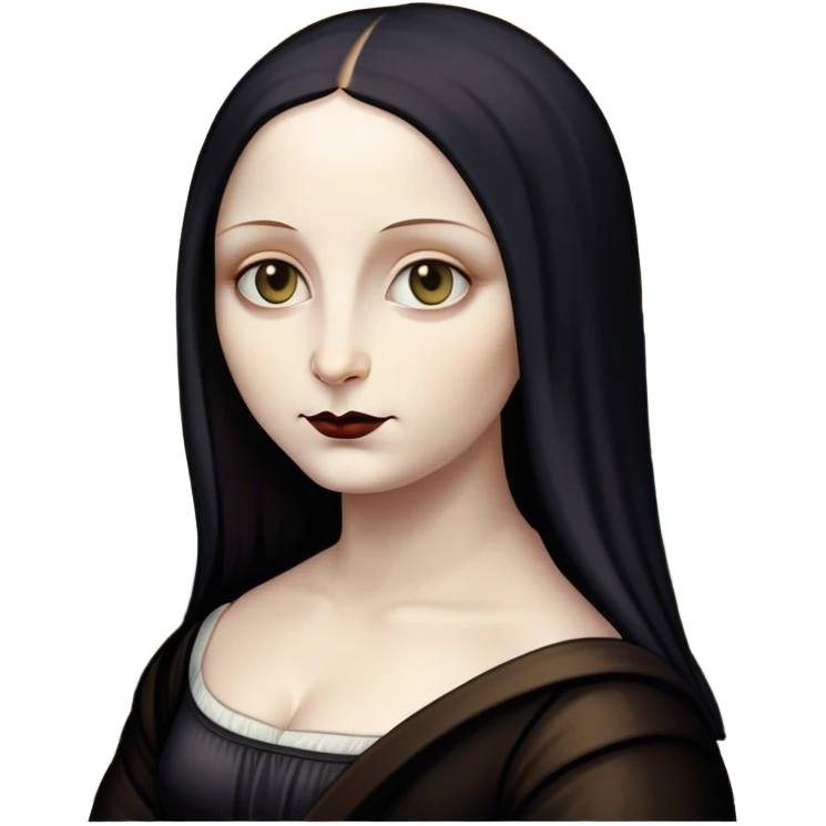 Goth mona lisa emoji
