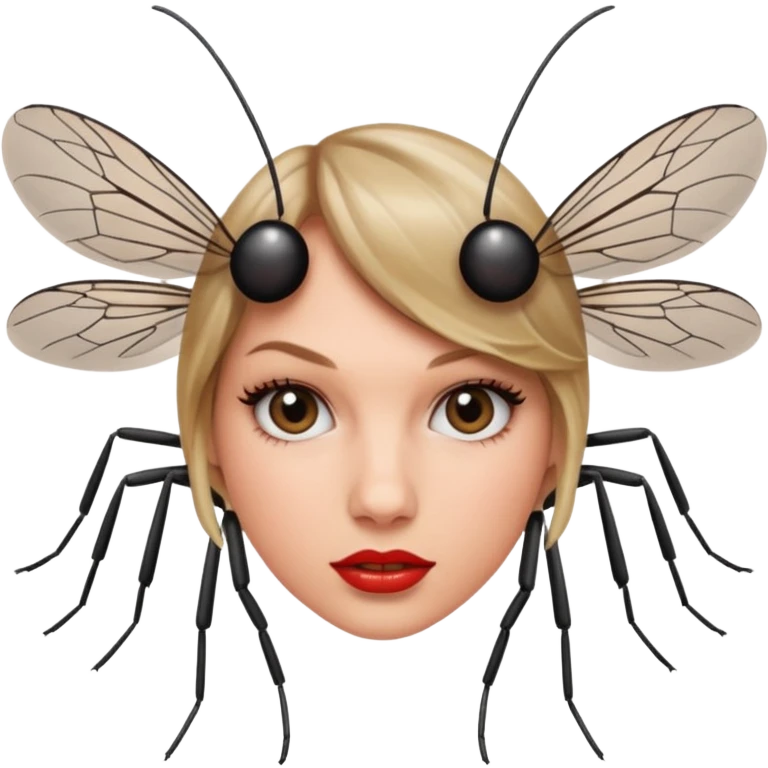 taylor swifts face on a mosquito  emoji