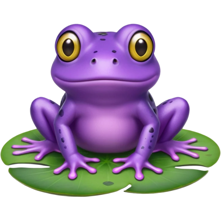 Frog purple emoji