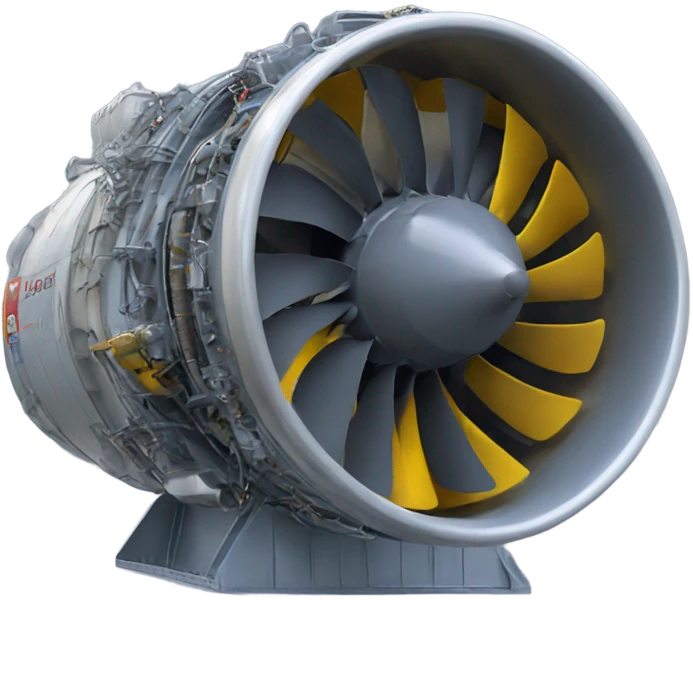 a turbofan plane engine emoji