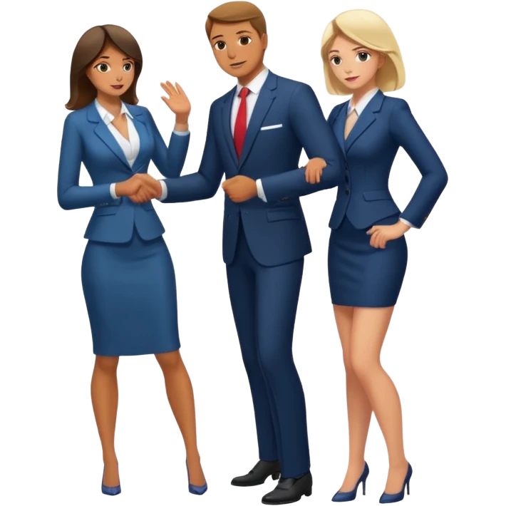 man slapping woman's buttocks emoji