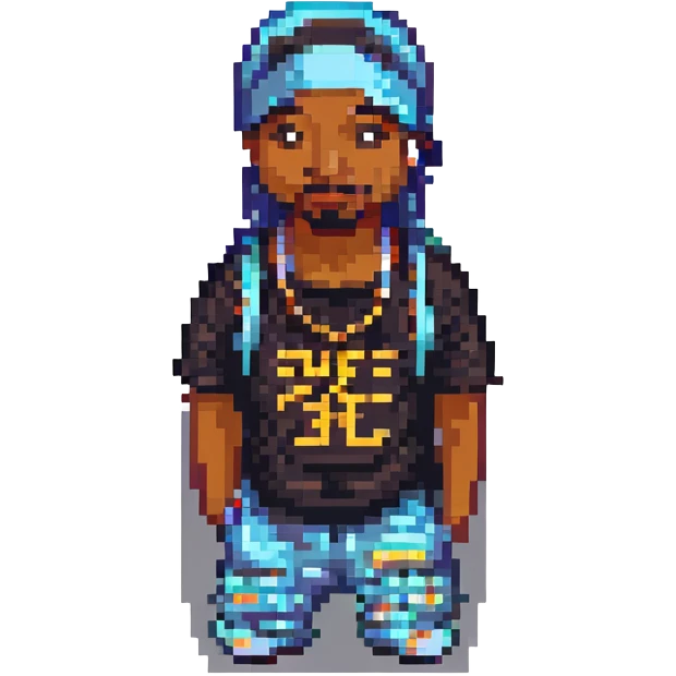 Репер 2Pac, no background emoji
