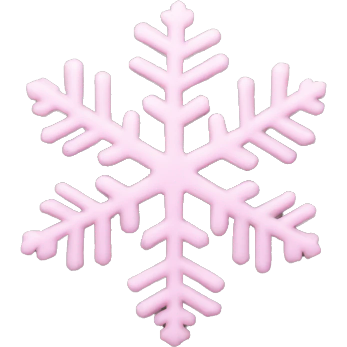 pastel pink snowflake  emoji