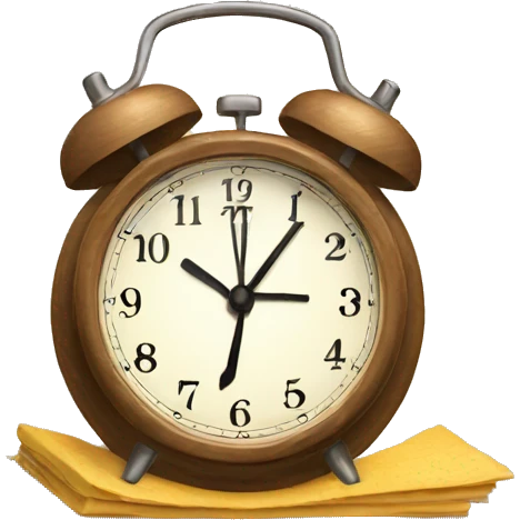 End of daylight savings time emoji