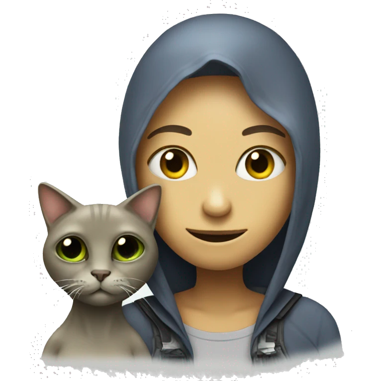alien with a cat emoji