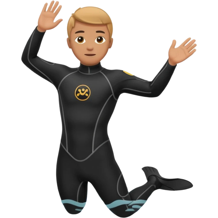 diver wetsuit only wetsuit emoji