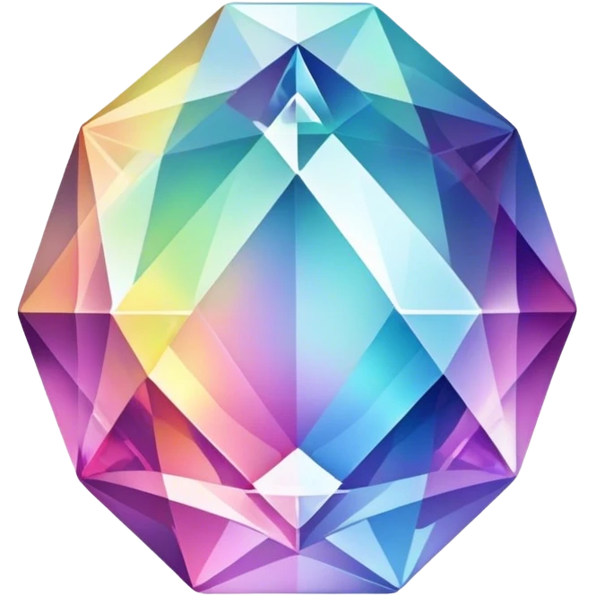 Colorful crystal emoji