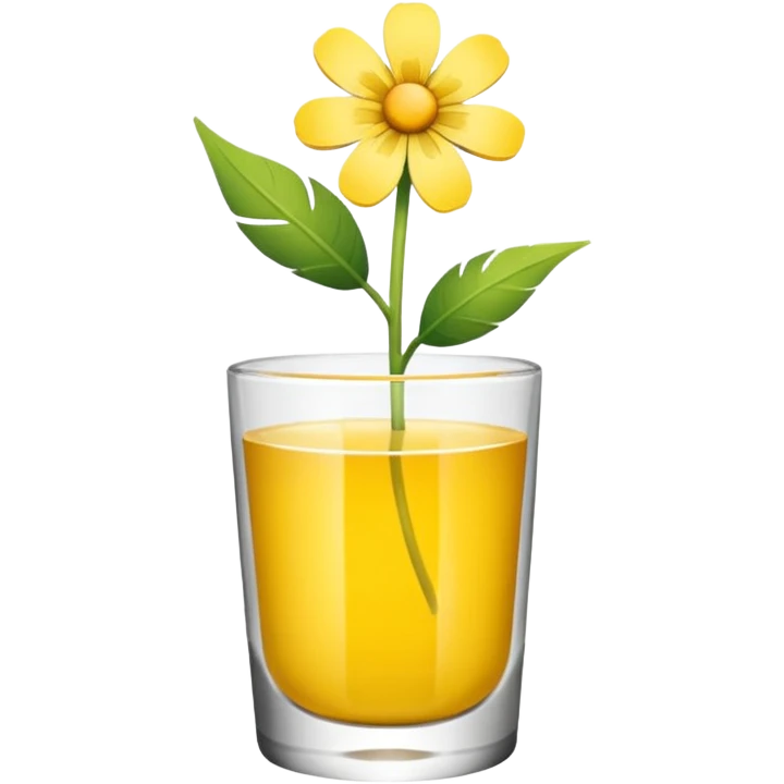 bitte ein bild von einem eistee mit papageiblumengeschmack emoji
