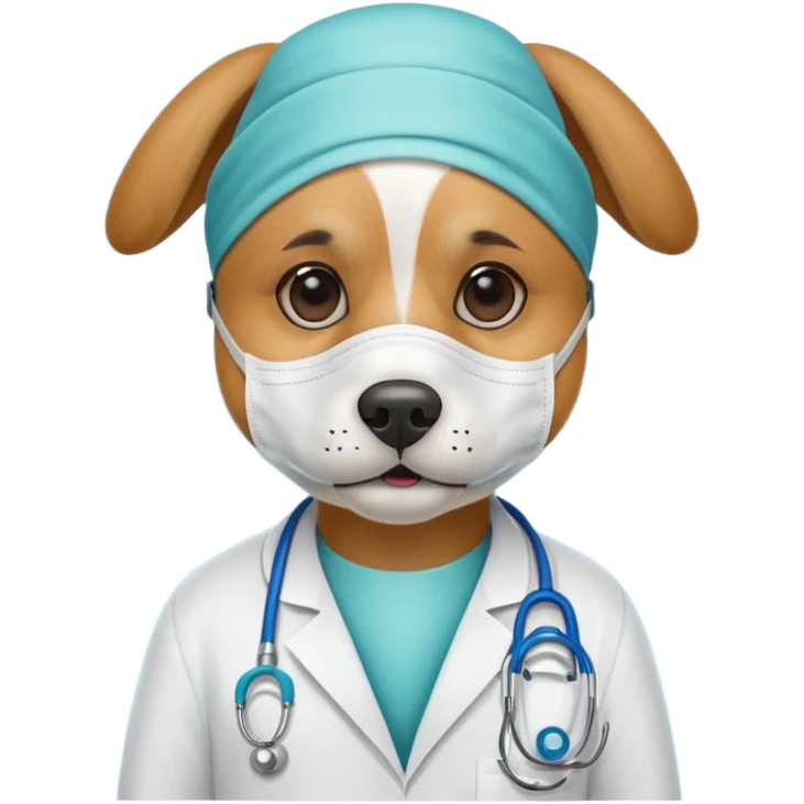 doctor dog Wearing Medical Mask emoji