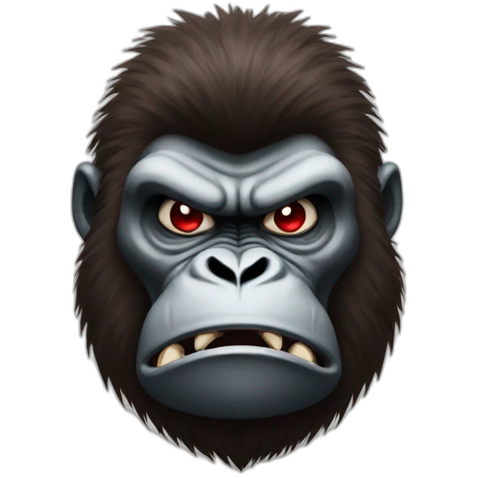 Angry Gorilla Red Angry face emoji