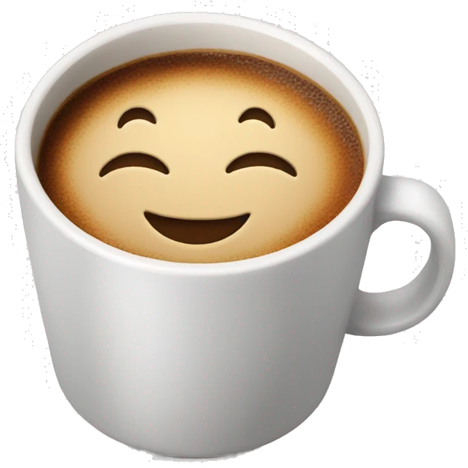Coffee cup happy  emoji