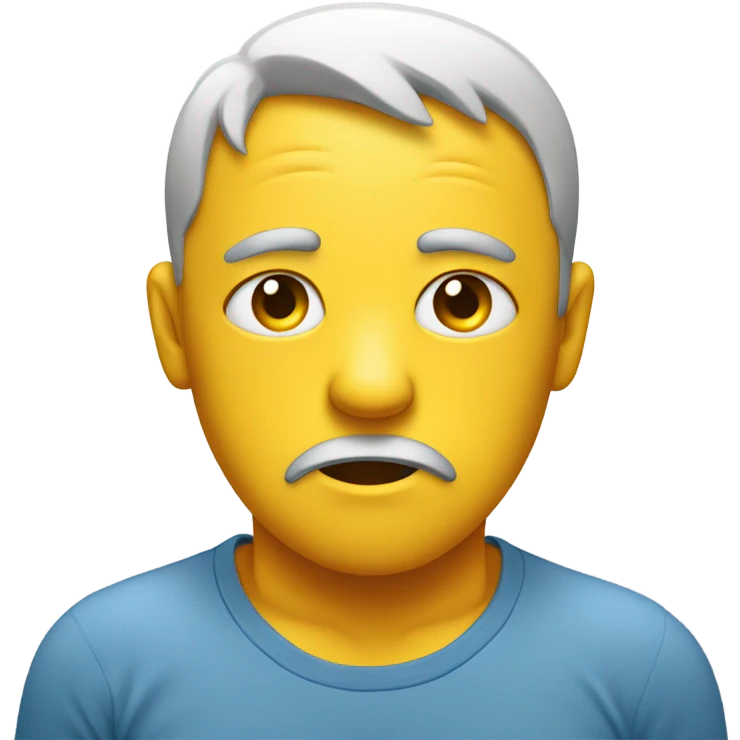 Sad emoji with underwear on emoji