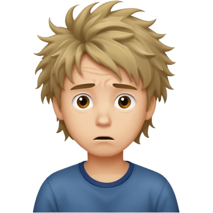 Confused boy emoji