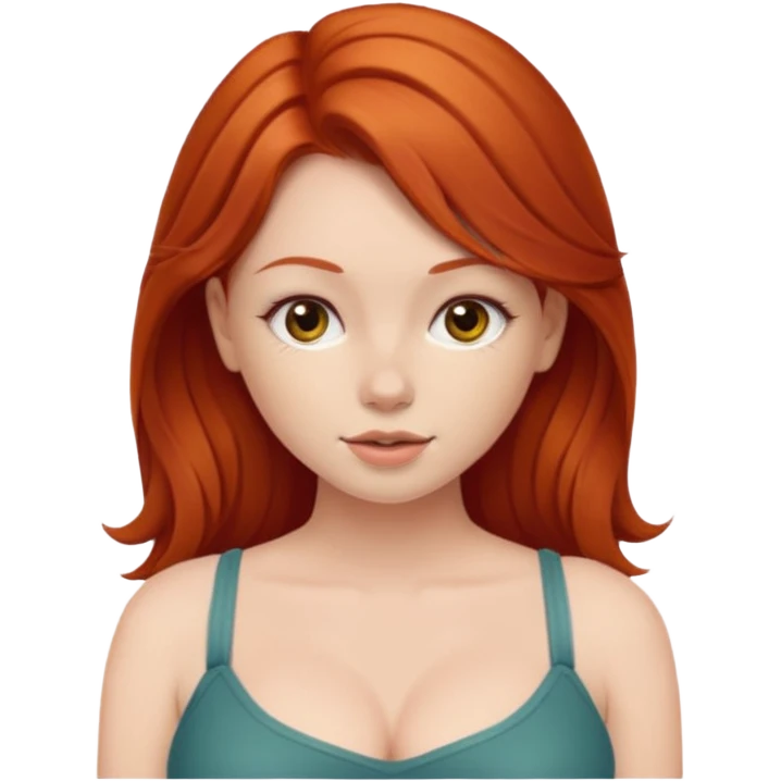 blowjob with a redhead girl with big tits emoji
