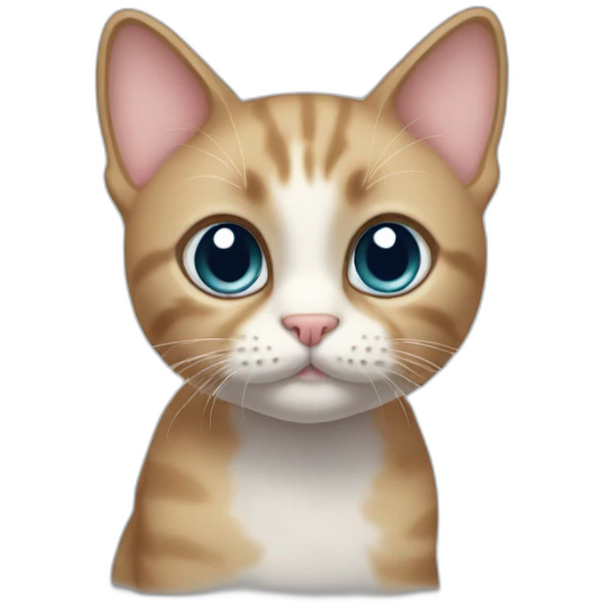 kitty with big eyes emoji