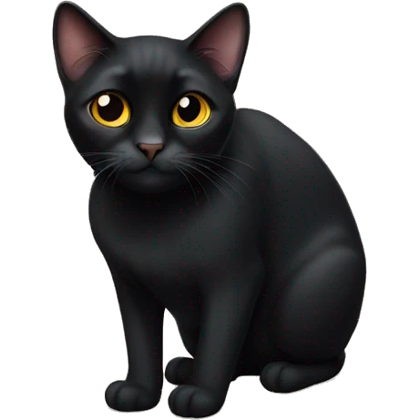 bombay black cat emoji