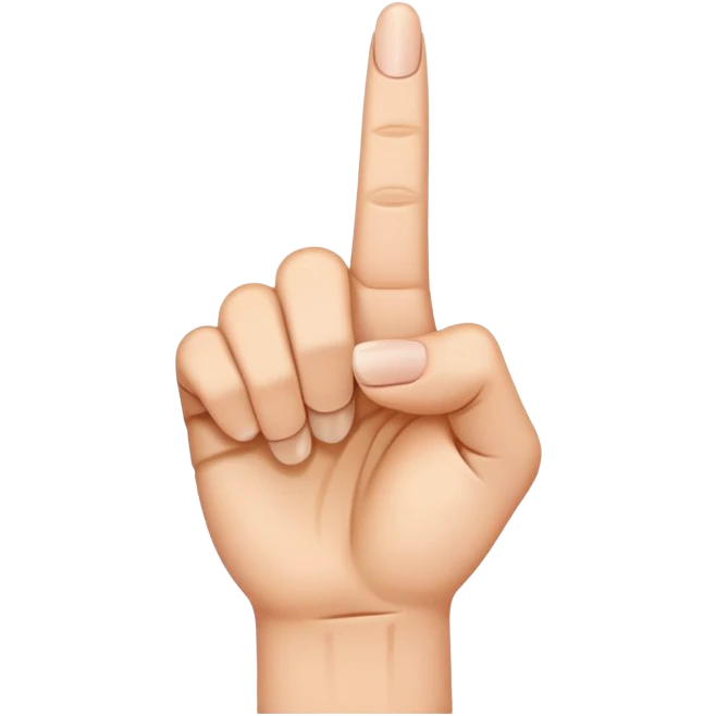 Middle finger emoji
