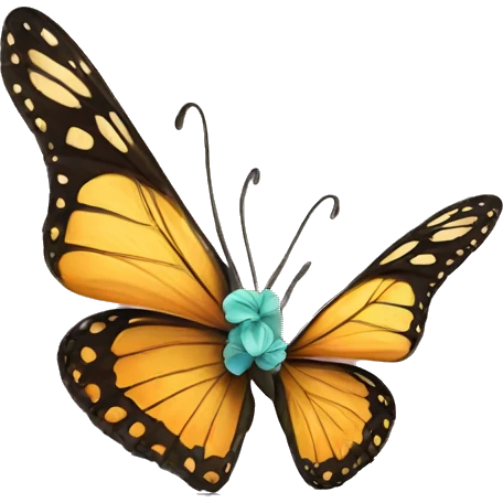 Butterfly with heels emoji