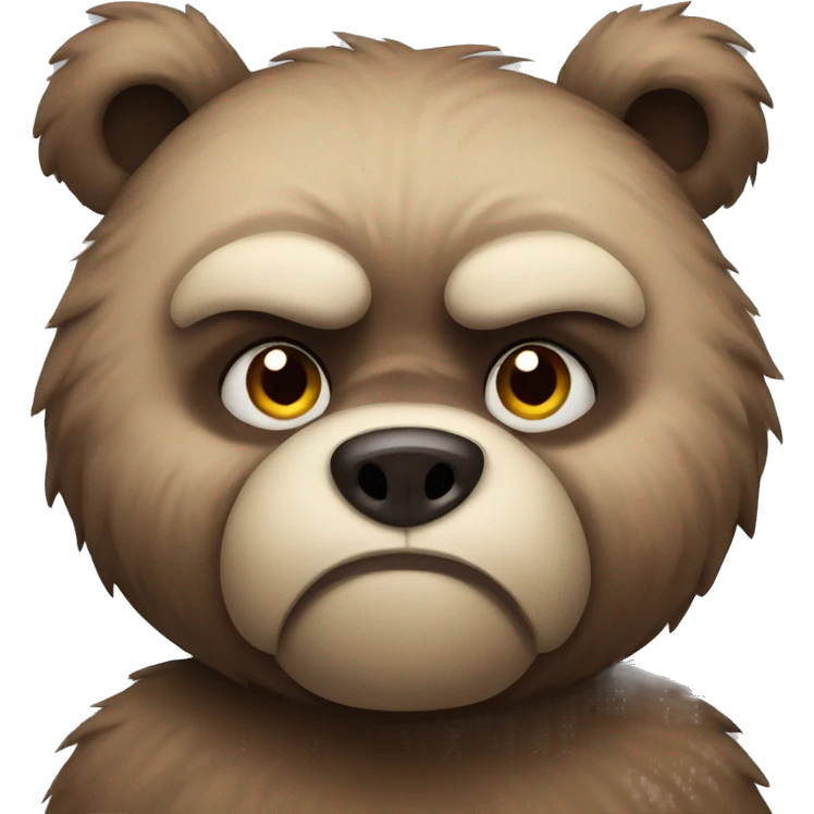 Grumpy bear emoji
