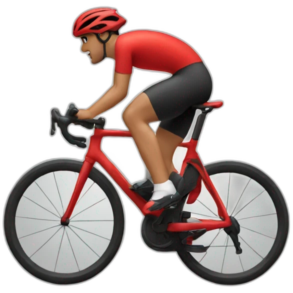 Ciclista rojo emoji