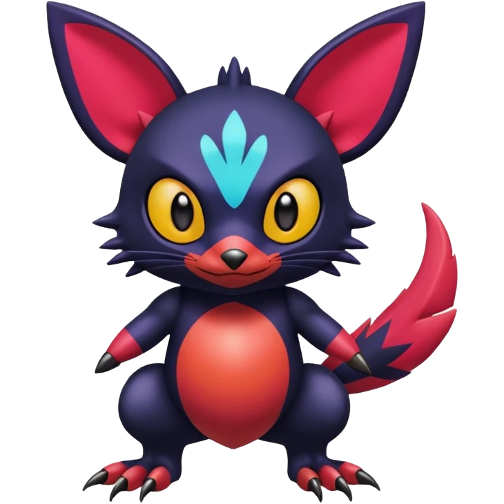  exotic tropical cyber-Litten-Stitch-Noibat-Trico-Fakémon-Pokémon-Vernid-creature emoji