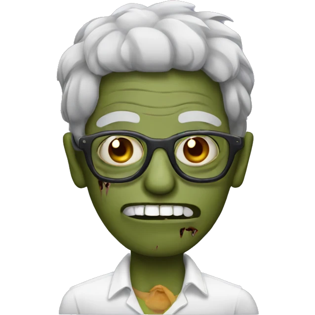 indian zombie with glasses emoji