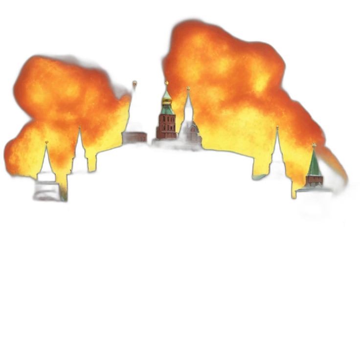 moscow kremlin on fire emoji