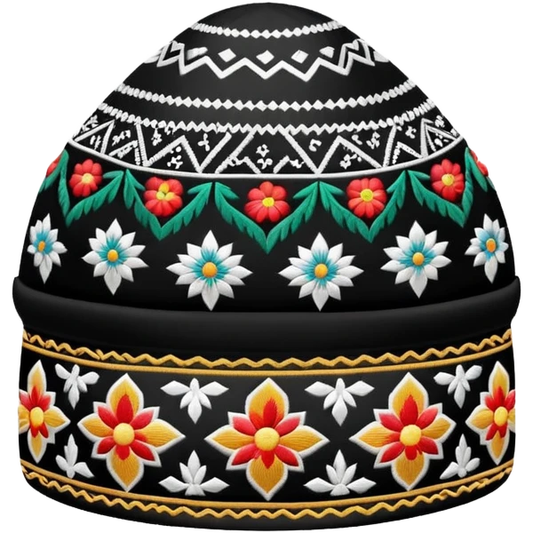 Uzbek traditional doppa hat emoji