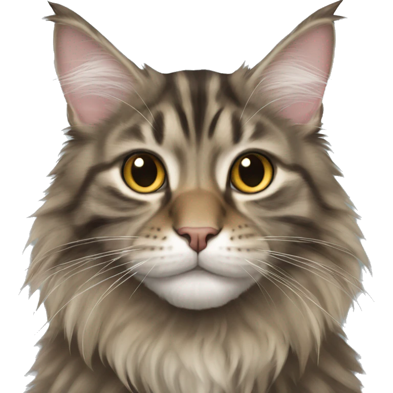 Tabby maine coon emoji