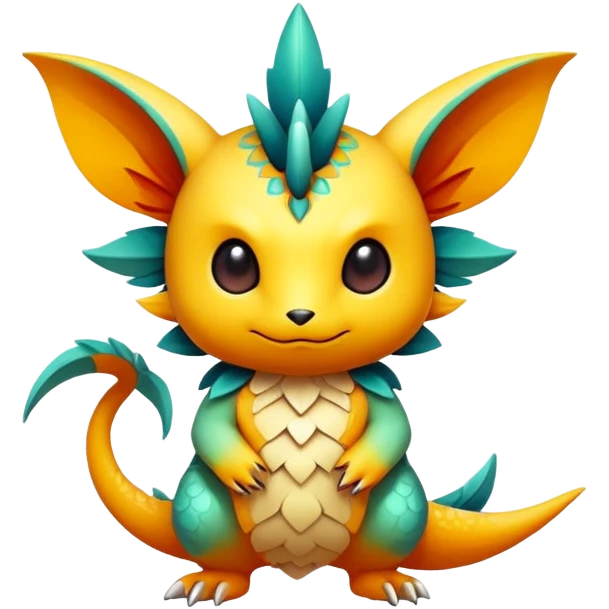 Exotic chibi Fakémon-creature emoji