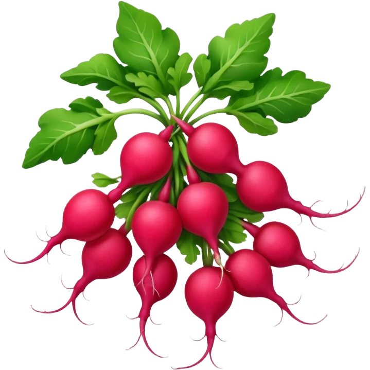 bunch of radish emoji