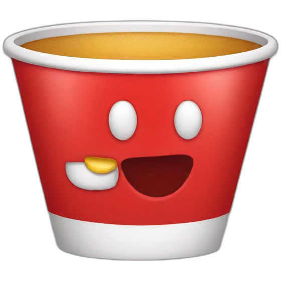 Red cup for party emoji