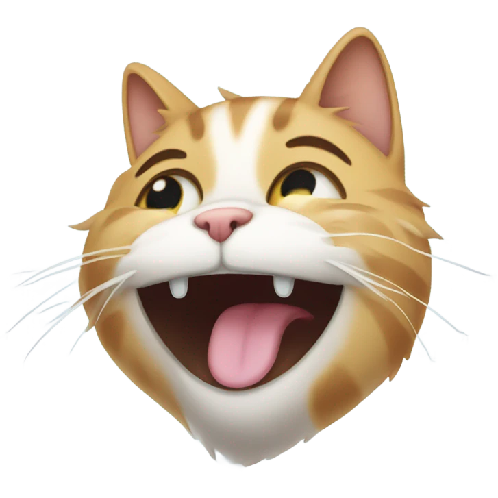cat with happy tears emoji