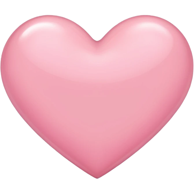 Light pink heart emoji