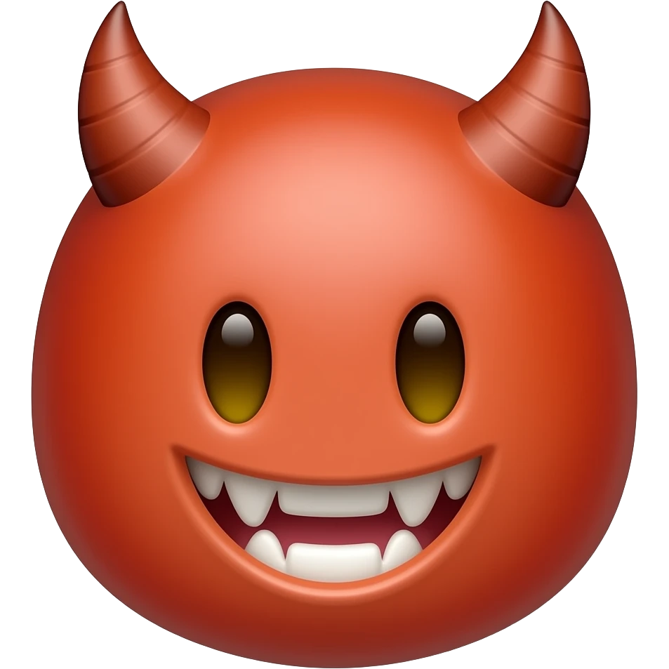Easy demon face emoji
