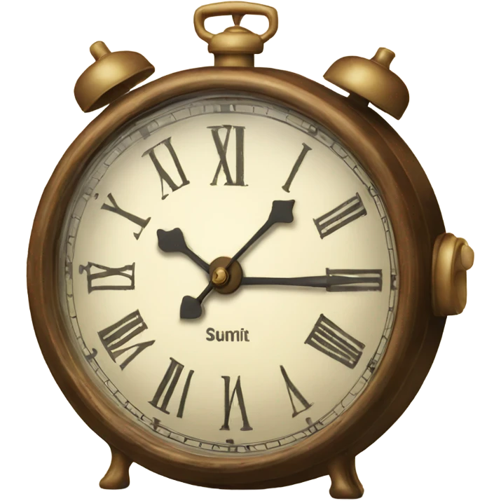 vintage clock pointing at 11:52  emoji