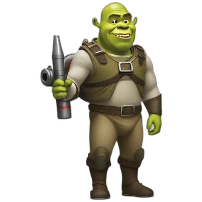 shrek with a rocket launcher emoji