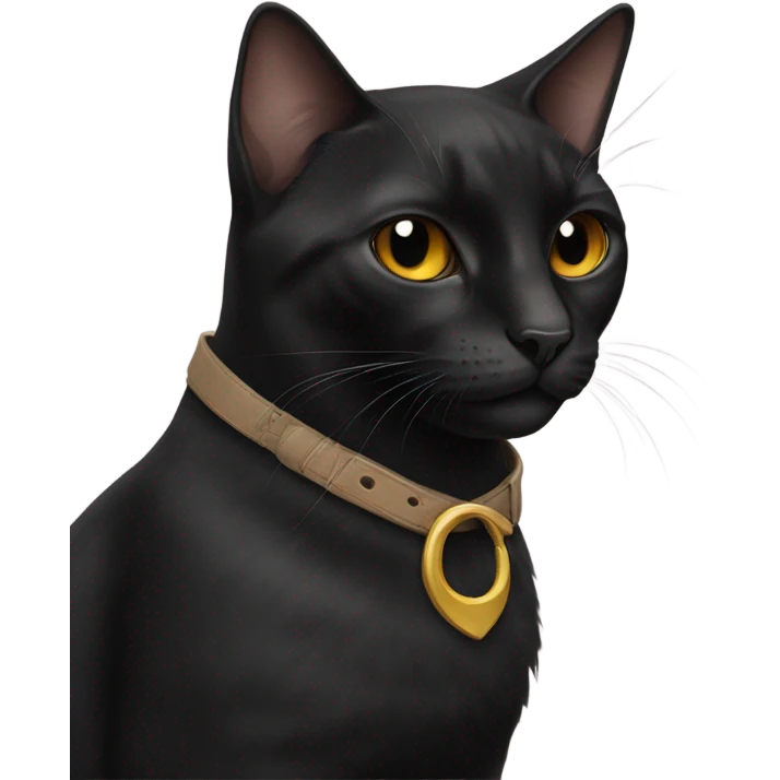 Black cat wearing boots emoji