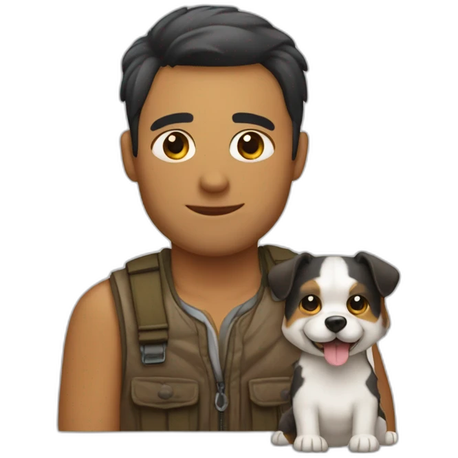Cabira con perro emoji
