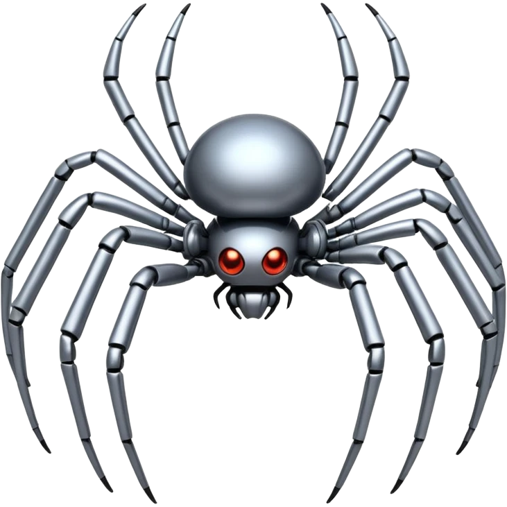 robot spider with metallic legs emoji