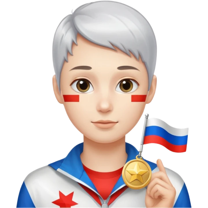 russia sport silver medal emoji